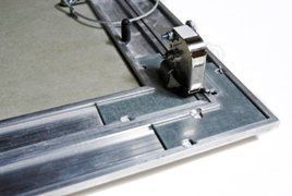 Люк под покраску Ультра, В стену, 2 створки, съёмная перегородка Люк под покраску Ультра, В стену, 2 створки, съёмная перегородка