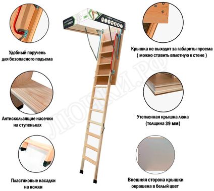 Чердачная лестница LRF Optima Komfort Чердачная лестница LRF Optima Komfort