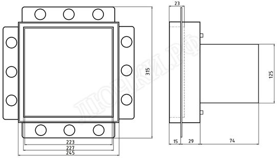 Вытяжной вентилятор Awenta System+, Silent, 125, KWS125H, белая 250*250 Вытяжной вентилятор Awenta System+, Silent, 125, KWS125H, белая 250*250